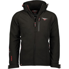 Geographical Norway Taboo Men's Softshell Jacket Waterproof Breathable Hooded Outdoor Coat Wind Jacket Tactical Hiking Ski Autumn Winter Spring