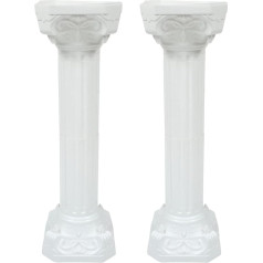 Happyyami Pack of 2 Plastic Roman Columns Wedding Decorative Columns Roman Column Greek Column Antique Roman Column for Decoration Wedding Garden