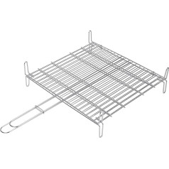 SAUVIC 02686 50 x 50 cm 18/8 Double Stainless Steel Grill Rack - Silver