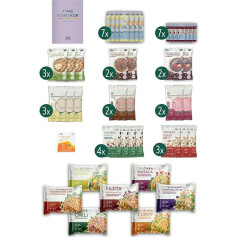 LiveFresh Foodkur 7 Days Vegan Weight Loss Set with 3 Meals a Day Porridge, Ready Meals, Protein Shakes & Vitamins Includes Booklet with Tips & Tricks for Treatment