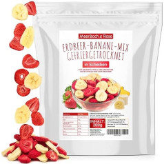 Strawberry Banana Mix 200g - Freeze Dried Strawberries and Freeze Dried Bananas as a Delicious Snack in a Bag