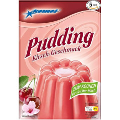 Komet Cherry Flavour Pudding Pack of 5