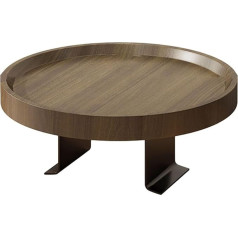 Getdoublerich Practical and space-saving sofa tray, enjoy your leisure time to the fullest (dark brown)