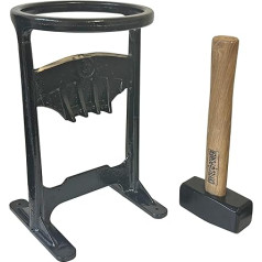 Heavy Duty Cast Iron Ignition Splitter with Hammer for Wood Heating Winter Logs