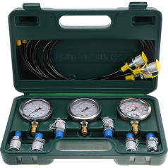 Pressure Gauge, Hydraulic Pressure Tester, Hydraulic System Hydraulic Pressure Test Coupling Kit, for Hydraulic Pressure Test, with Pressure Gauge/Test Hose/Test Coupling / Protective Box