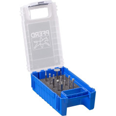 PFERD Diamond Grinding Point Set, 10 Pieces, Grit Size D 126, Shank Diameter 3 mm, 36476067 - For Working Especially Hard or Abrasive Materials