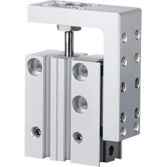 MXH6 MXH10 MXH16 MXH20 Schienenzylinder, präzise, pneumatisch, luftlinear, Führungsstangenzylinder (15 mm Hub, MXH20)