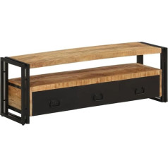vidaXL TV Cabinet Lowboard TV Furniture TV Cabinet TV Table TV Board TV Furniture HiFi Cabinet Living Room 120 x 30 x 40 cm Solid Wood Mango