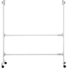 IUBGFTO Rolling Whiteboard Metal Stand, Large Portable Dry Erase Board Easel with Wheels for Office, Classroom and Home, Stand Only