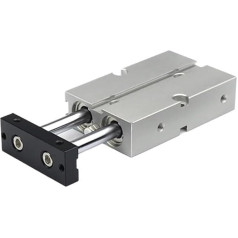 Pneumatischer Zylinder Miniature， TN-Doppelstangen-Luftzylinder, Hub 30, 35, 40, 45, 50, 70, 75 mm, doppelter pneumatischer Zylinder aus Aluminiumlegierung, Bohrung 10/16/20/25/32 mm(90MM*16MM)
