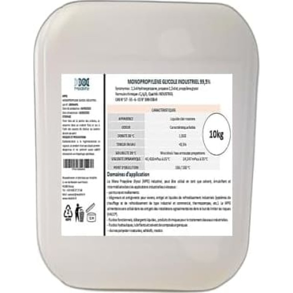 10kg Industrial Grade 99.5% Mono Propylene Glycol (MPG)