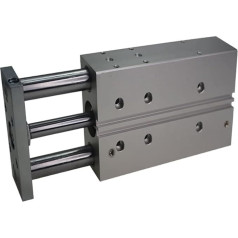 Pneumatic Air Cylinder, DFM-12-30-P-A-KF Compact Guide Cylinder DFM-16-80-P-A-KF Air Pneumatic Cylinder with Guide Rod Dfm Bore 12 16 mm Stroke 10-100 mm for Automatic Equipment (Color : -10-P