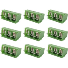 YLQUXEUV 50/100Pcs KF127 3Pin PCB Screw Block Wire Connector KF127 5.0mm Pitch 3P Straight Needle Terminal Block for Wires 3Pin Connector(100Pcs)