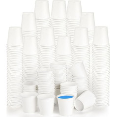Nicunom 1000 Pieces 60ml Bathroom Cups, Mini Paper Cups, Paper Sample Cups, Mouthwash Cups, Espresso Cups, Small Paper Cups for Party, Picnic, BBQ, Event, Travel, White
