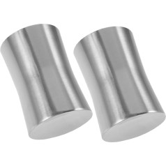 TOPBATHY 2st Kreativer Mundwasserbecher Tasse Für Badezimmer Becher Aus Metall Badezimmertasse Badezimmer Becher Bürstenhalter Für Badezimmer Zahnpastahalter Rostfreier Stahl Silver