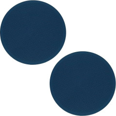 sourcing map Silicone Trivets Round Non Slip Hot Pots and Pans Heat Resistant Hot Pads for Kitchen Hot Dishes Tabletop Countertops Dark Blue Pack of 2