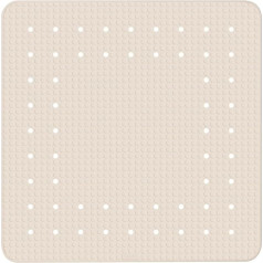 Wenko Anti Slip Shower Mat, Natural Rubber, Beige, 55 x 6 x 6 cm
