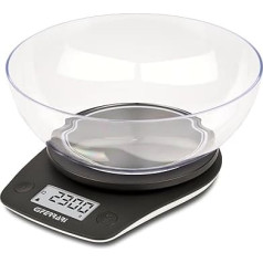 G3 Ferrari G20161 Equa Kitchen Scale, Bowl 2 L, Backlit Display, 0.1 g/kg, High Precision Sensor