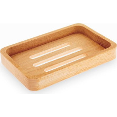 R&R SHOP 100% Compostable Sponge Soap Dish Beech Wood Vegetable Oil Treated