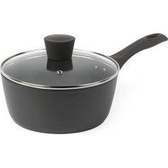 Salter Cosmos BW11044EU7 Saucepan 20 cm with Tempered Glass Lid, 2.35 L Cooking Pot, Non-Stick Coating, Corrosion-Resistant Vegetables/Soup Pot, Induction/Dishwasher Safe, BPA/PFOA-Free