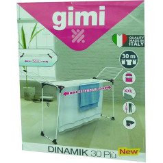 GIMI Dinamic 30 Clothes Airer, Stainless Steel, Metal, Multi-Colour