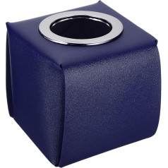 PATIKIL Pack of 2 Cloth Box Cover PU Leather Square Decorative Napkins Paper Towel Dispenser Holder for Worktop Home Office Car Dark Purple