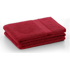 DecoKing Bath Towel 70 x 140 cm Cotton Quality 525 g/m² Dark Red Wine Red Bath Towel Absorbent Marina