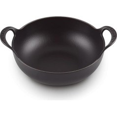Le Creuset Cast Iron Balti Dish, 24 cm - Satin Black