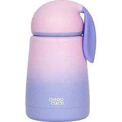BISOU MAMI® Stainless Steel Thermos Flask for Baby and Children - Leak-proof Insulated Bottle Cataleya in Cute Design - BPA Free Water Bottle with 100% Insulation - Thermos Bottle 300 ml