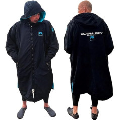 Ultra Dry Waterproof Wrap Coat with Soft Warm Sherpa Fleece Lining for Adults Women Men for Swimming, Surfing and Water Sports