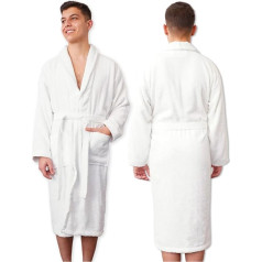 Graphic Impact Ltd Unisex Super Soft 100% Egyptian Cotton Terry Towelling Plain Bathrobe