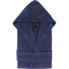 Top Towel S Unisex Hooded Bathrobe, navy