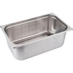 GN pan 1/1 perforated 53 x 32,5 cm, 200 mm deep stainless steel, 28 litres