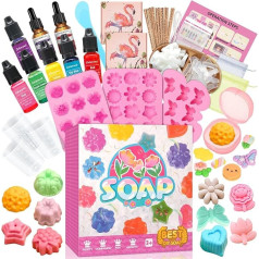 UCAMP Kits DIY Soap Making Set, Soap Make Yourself Children, Soap Making Children, Make Soap Silicone Moulds Soap Set, Soap Silicone Mould Craft Gift for Girls