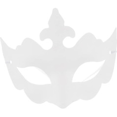 Vaguelly 24 Stk Kronenmaske selber machen leere weiße Maske weiße einfache Masken weiß schlicht DIY halloween masken halloweenmaske Maskerade liefert DIY-Maske aus Papierbrei Zellstoff
