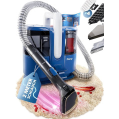 Primavella Percy Washing Vacuum Cleaner - 600 W Wet Vacuum Cleaner & Carpet Cleaner - Carpet Cleaning Device with 4 Adapters for Sofa, Upholstery & Windows - Carpet Cleaner Device with 1.5 Litre Tank