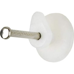 Blitz 'Plus' Hard Wall Hooks + Finger Guards - 1kg Picture Frame Hanging - pack of 20