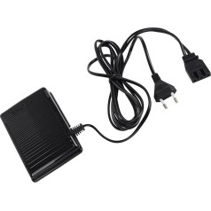 Sewing Machine Foot Pedal Replacement, Foot Pedal Switch, Foot Operated Pedal Speed Controller and Cable, Sewing Machine Parts Compatible with Butterfly Sewing Machines (EU Plug 220V)