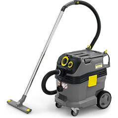 Kärcher NT 30/1 Tact Te M wet/dry vacuum cleaner, power: max. 1380 W, plastic container: 30 l, device socket, PES flat fold filter, floor and crevice nozzle, dust protection class M, protection class