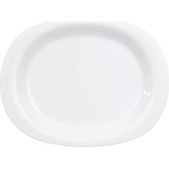 Villeroy & Boch New Cottage Basic Serving Plate, 34 cm, Premium Porcelain, White