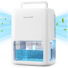QEXREED Dehumidifier House 1800ml Semiconductor Mould and Moisture Quiet Dehumidifier Auto Shut Off Portable 2 Modes Bedroom Bathroom