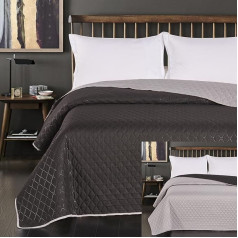 DecoKing Axel Bedspread / Throw, Double-Sided, Easy-Care, 200 x 220 cm