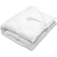 ZOLLNER Down duvet made of 90% down and 10% feathers, breathable all-season duvet with cassette quilting, made in Europe, 135 x 200 cm, hotel quality, Oeko Tex® certified