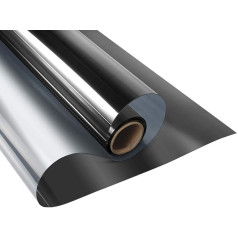 Fueegue Window Film Mirror Film Self-Adhesive Privacy Mirror Film Window Film Window Film from Inside Anti-UV for Home, Bathroom or Office, Living Room