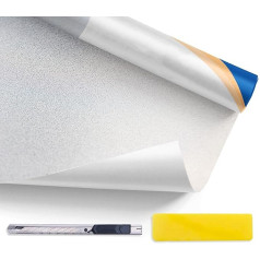 Simple Fix Window Film 70 x 500 cm – Privacy Film Window Film, Insulating Film – Opaque Self-Adhesive – Matt