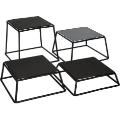Ophoger set anti-slip 4 stuks Tablecraft BKR4 Black