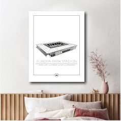 Sverigemotiv.se Stadium Posters (Freiburg - Europa Park Stadium, 40 x 50 cm)