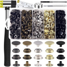 High Performance Leather Push Button and Fastener Set (201+Tap Stick)
