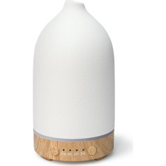 SALUBRITO Ceramic Aroma Diffuser, White Diffuser for Essential Oils, Ultrasonic Humidifier, Fragrance Oil Diffuser, Aromatherapy Diffuser for Fragrance Oils, BPA Free, Gift for Women