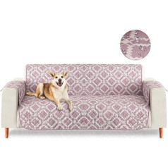 PETCUTE Armchair Cover Armchair Protector Chair Protective Cover Water-Repellent Quilted Sofa Cover Furniture Protector Pink
